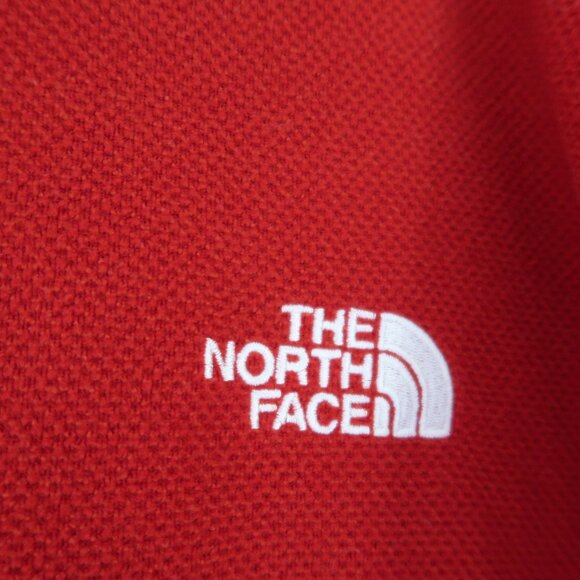 The North Face Men 1/4 Zip Fleece Lightweight Pullover Sweater Red  Men XL Soft - Picture 3 of 7